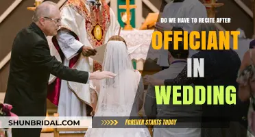 Reciting After the Officiant: Wedding Tradition or Optional Choice?