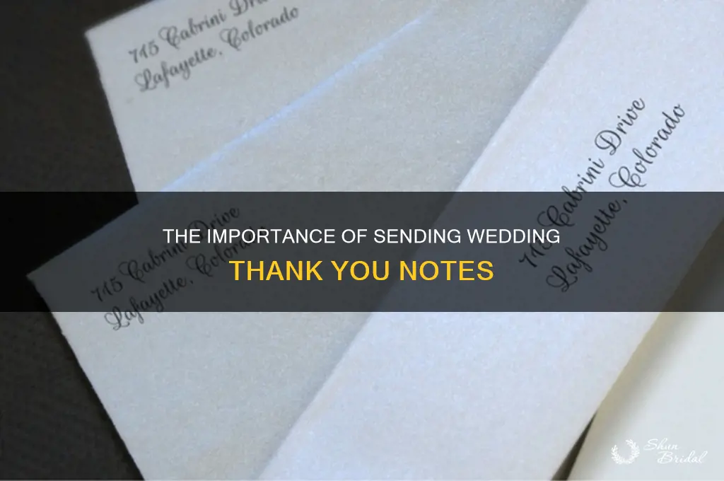 do we have to send thank yous for wedding