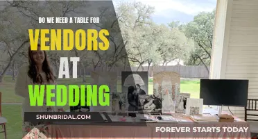 Vendor Table: A Necessary Wedding Addition?