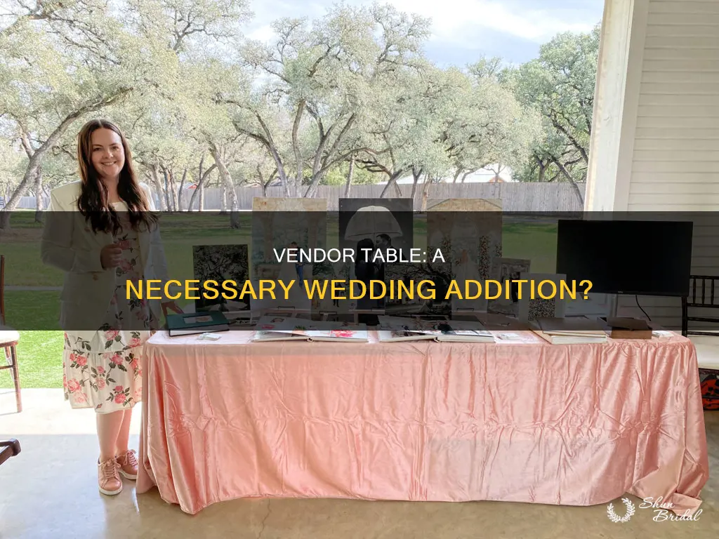 do we need a table for vendors at wedding