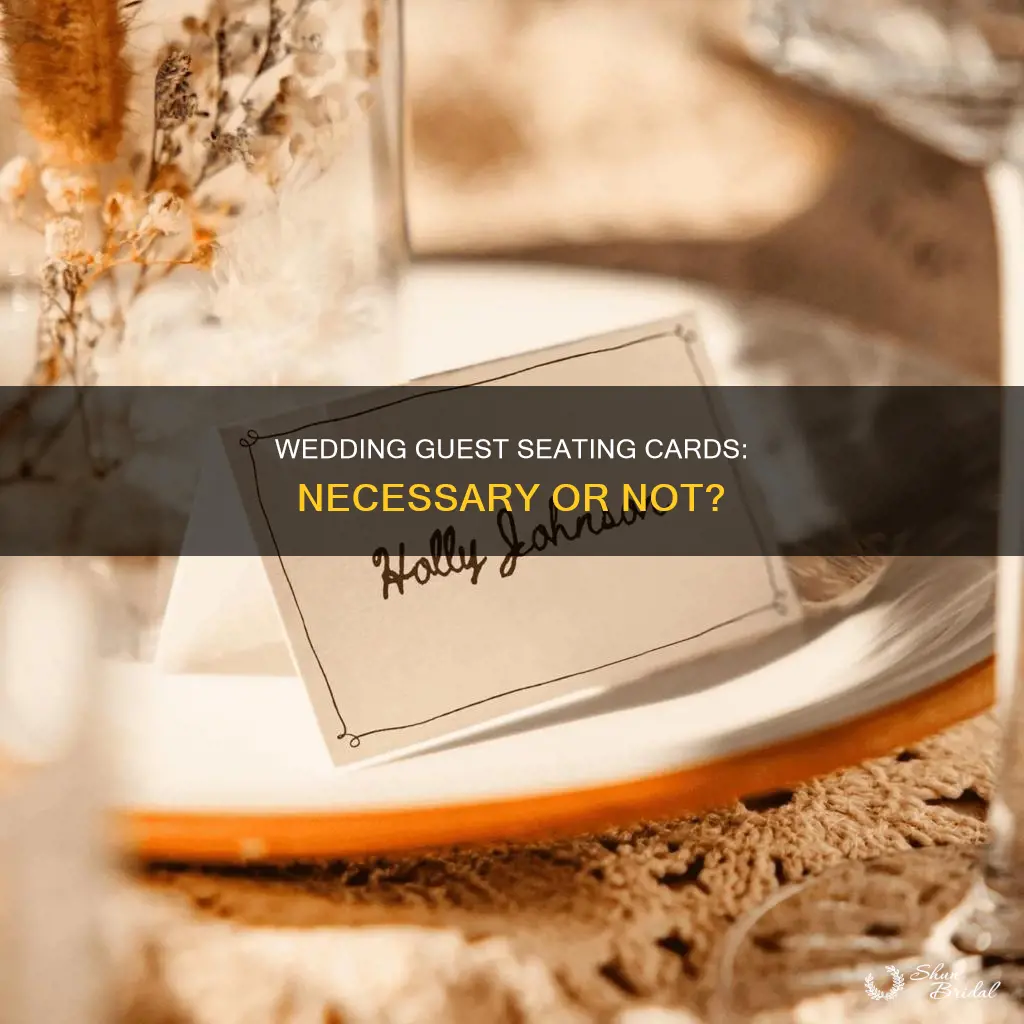 do we need separate seating cards for wedding guests
