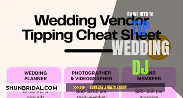 Tipping Wedding DJs: Is It Necessary?