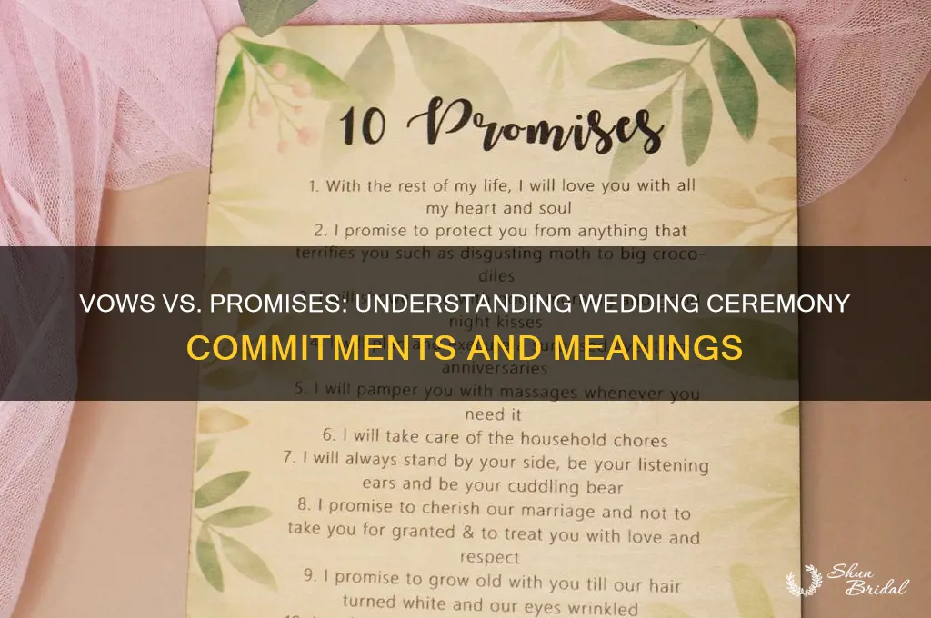 do we vow or promise during wedding ceremony