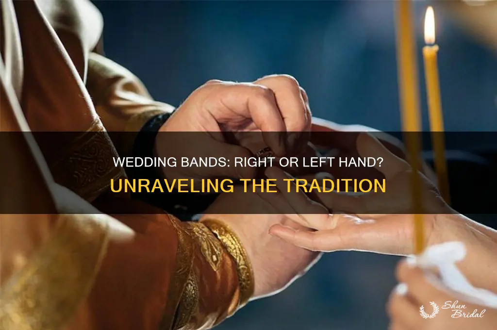 do wedding bands go on right or left hand