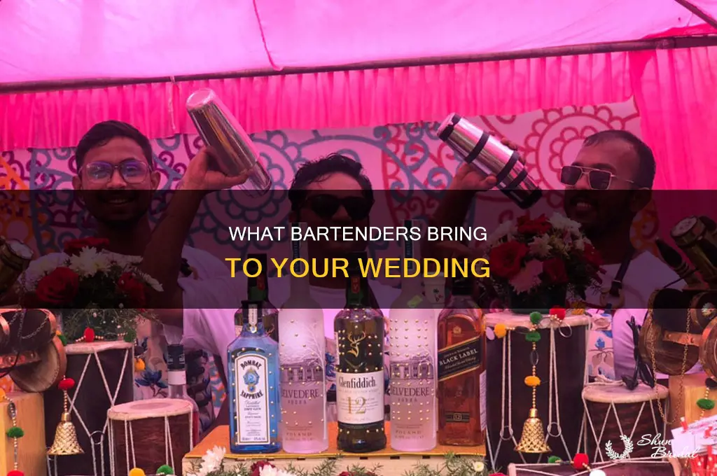 do wedding bartenders bring
