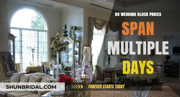 Do Wedding Block Prices Cover Multiple Days? A Comprehensive Guide