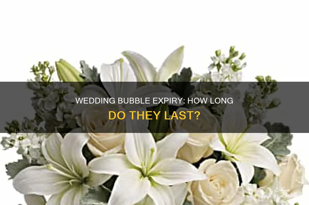 do wedding bubbles expire
