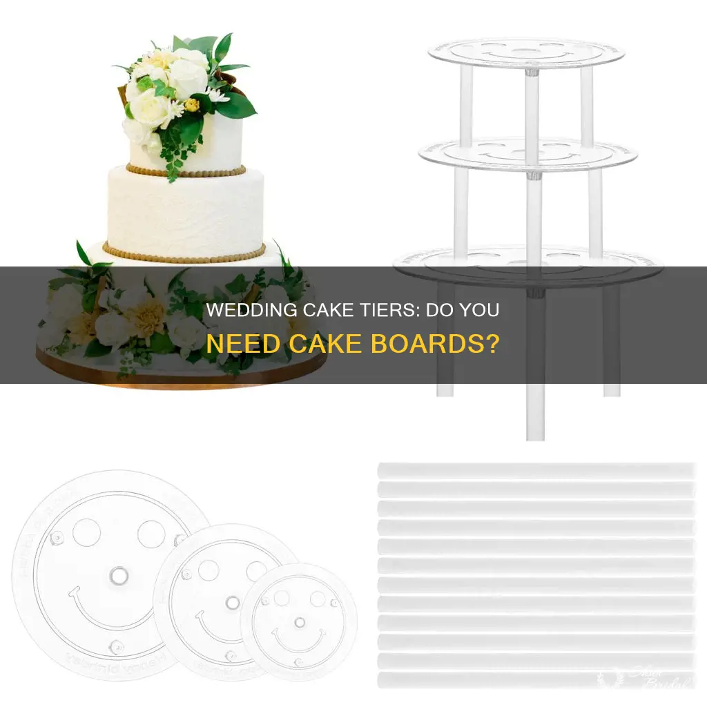 do wedding cakes have cake boards between the tiers