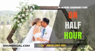 Do Wedding Ceremonies Start on the Half Hour? Explained