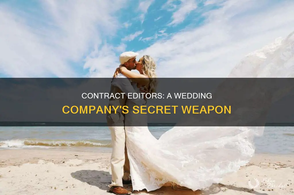 do wedding companies need contract editor