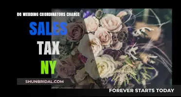 Wedding Coordinator Costs: Sales Tax in NY
