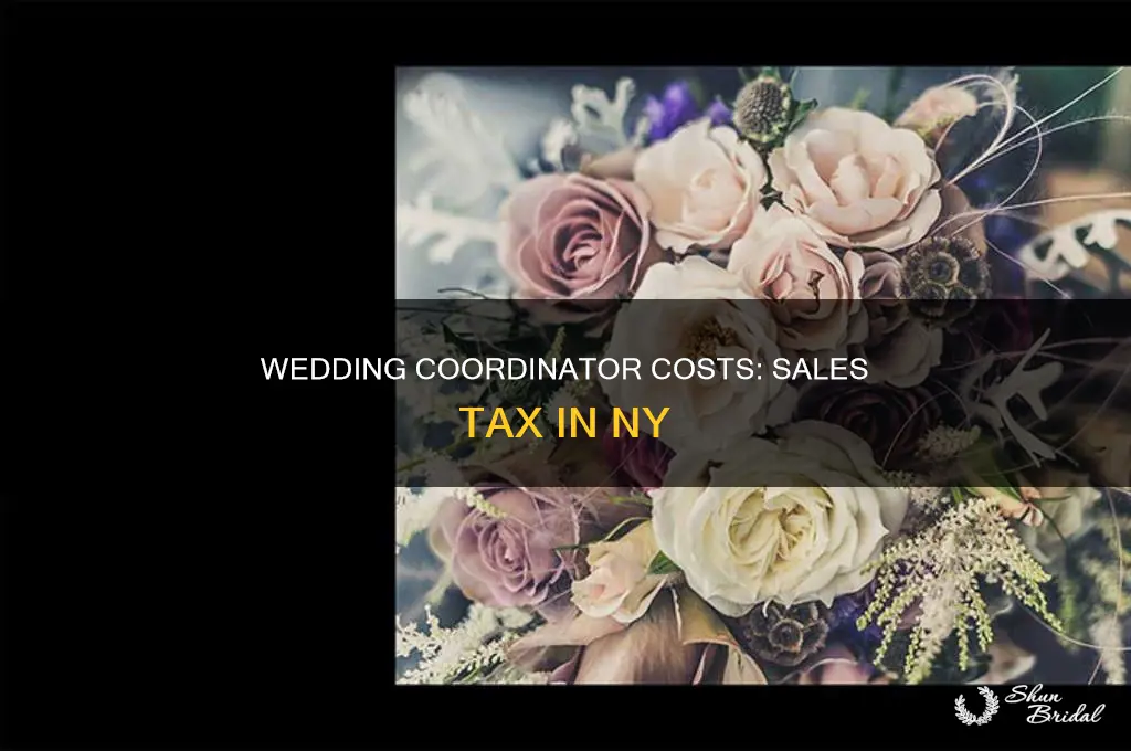 do wedding coordinators charge sales tax ny