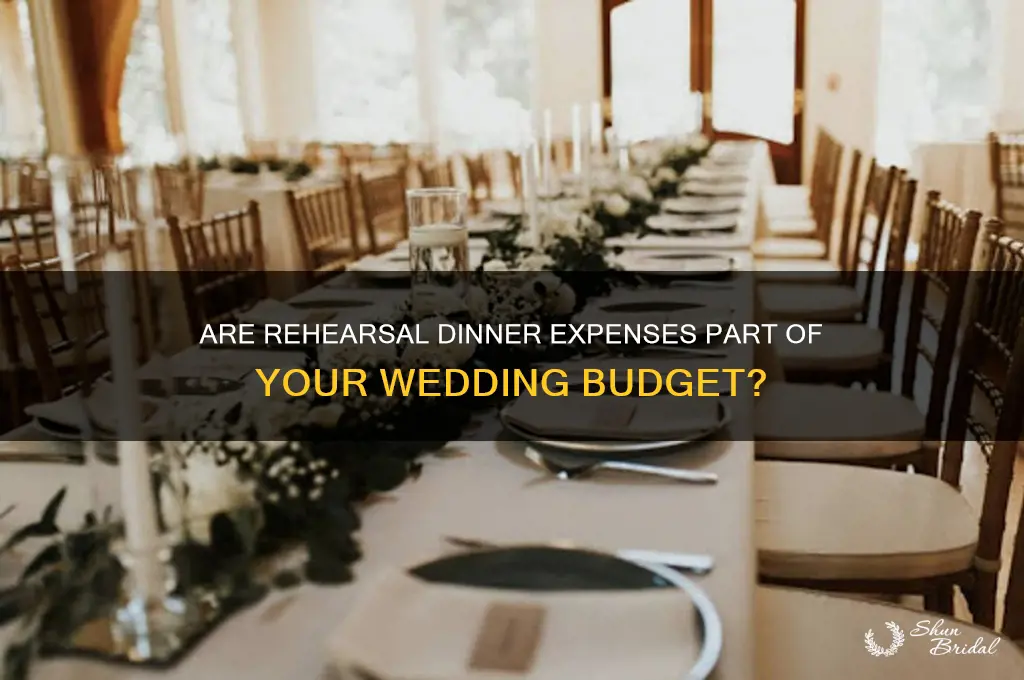 do wedding costs include rehearsal dinner