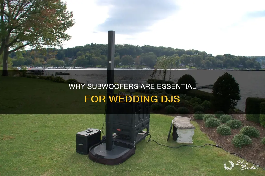 do wedding djs need subwoofers