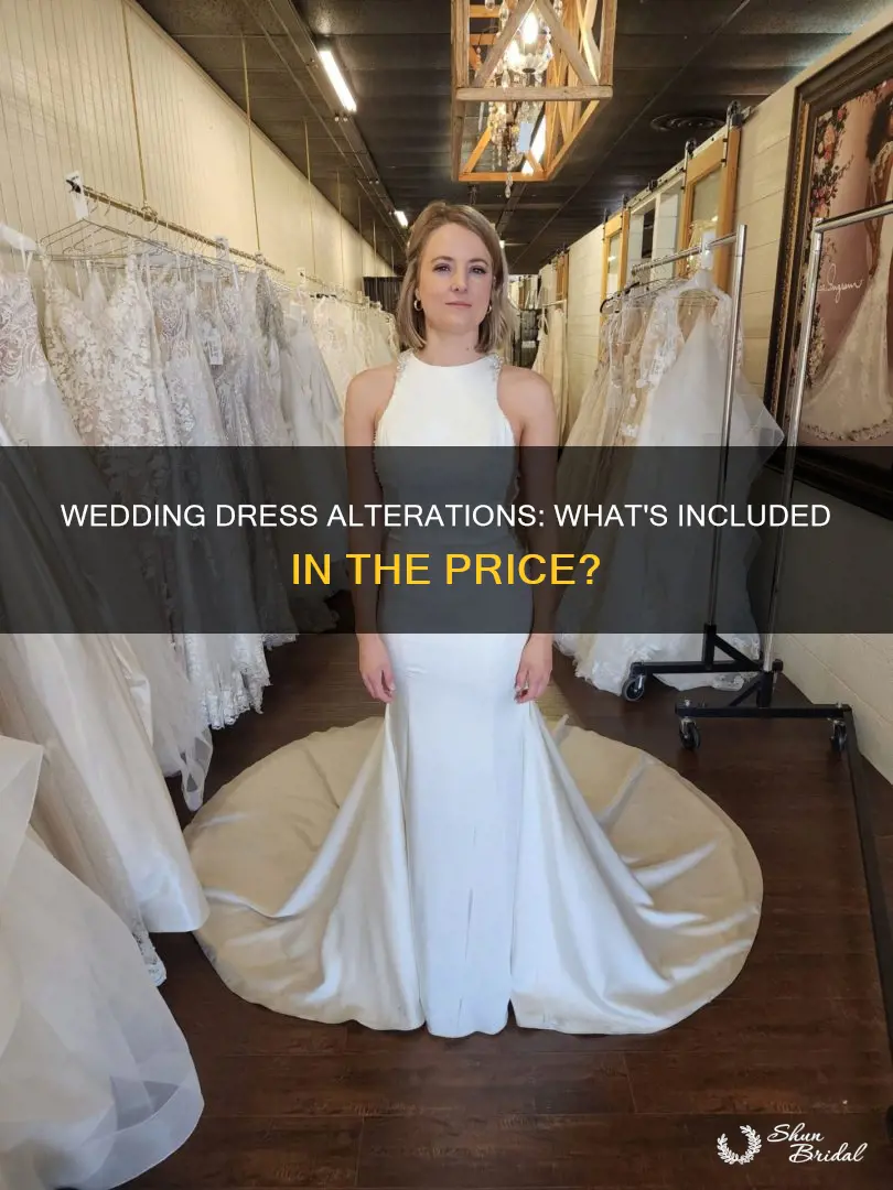 do wedding dress prices include alterations