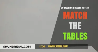 Wedding Dress and Table: Perfect Matching or Creative Clash?