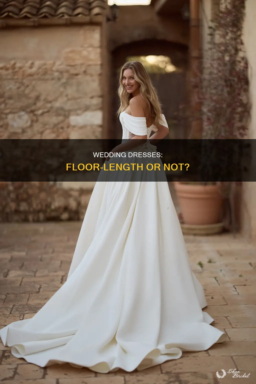 do wedding dresses have to touch the floor