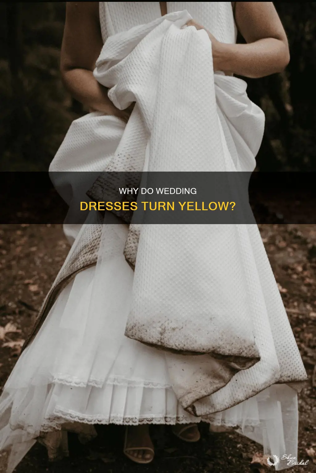 do wedding dresses turn yellow