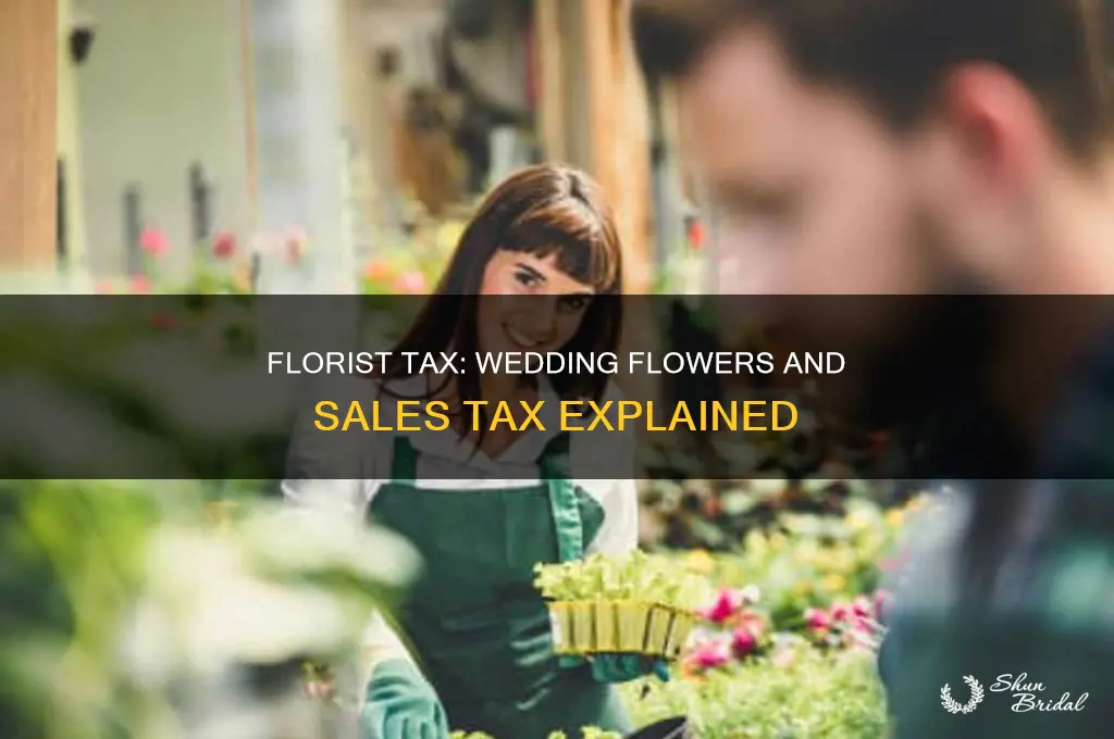 do wedding florist have to charge tax