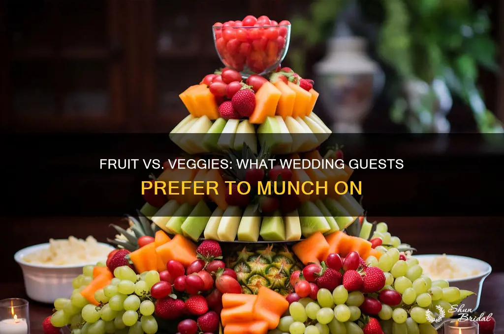 do wedding guests eat more fruit or vegetables