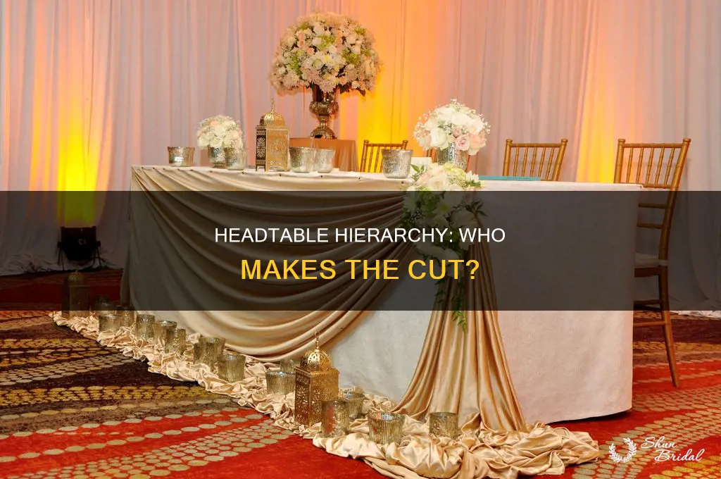 do wedding headtables include bridal party dates