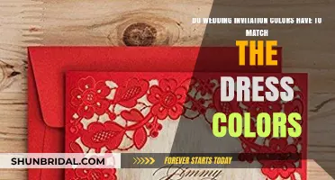 Invitation Colors: Match the Wedding Dress?
