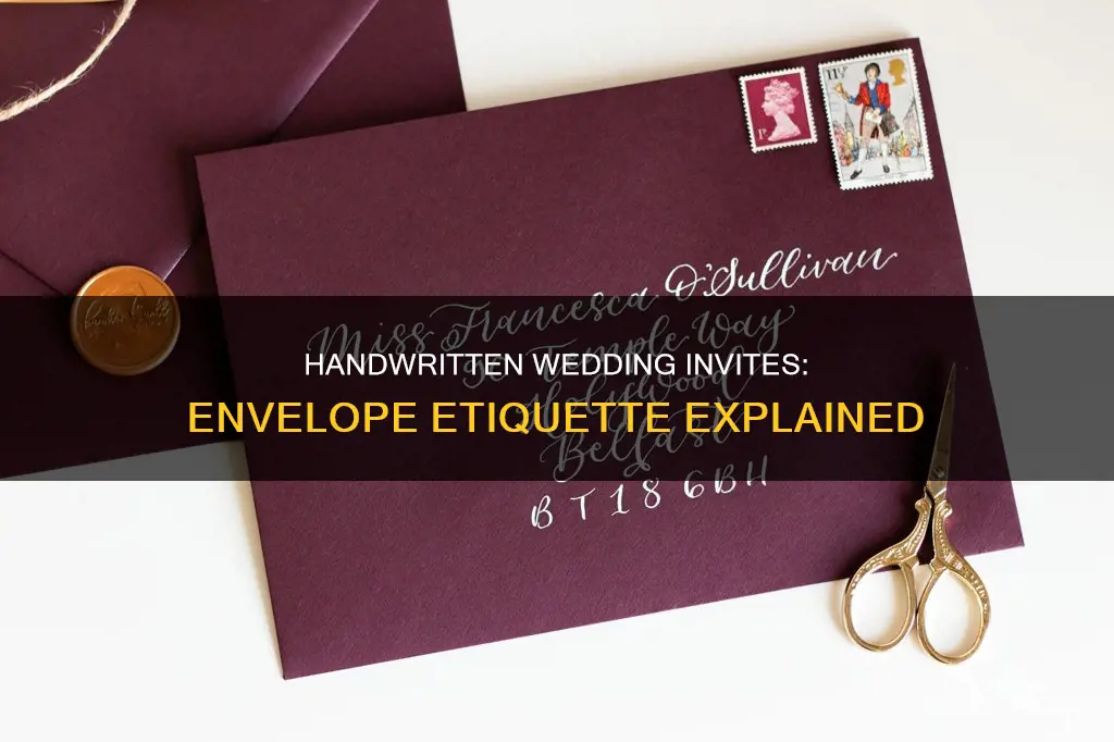 do wedding invitation envelops have to be hand written