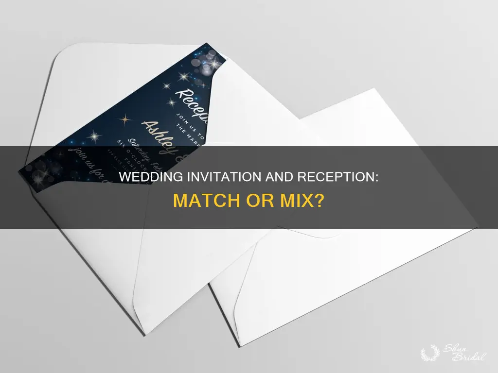 do wedding invitation need to match reception