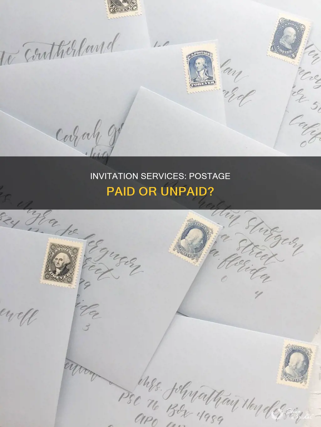 do wedding invitation services pay for postage