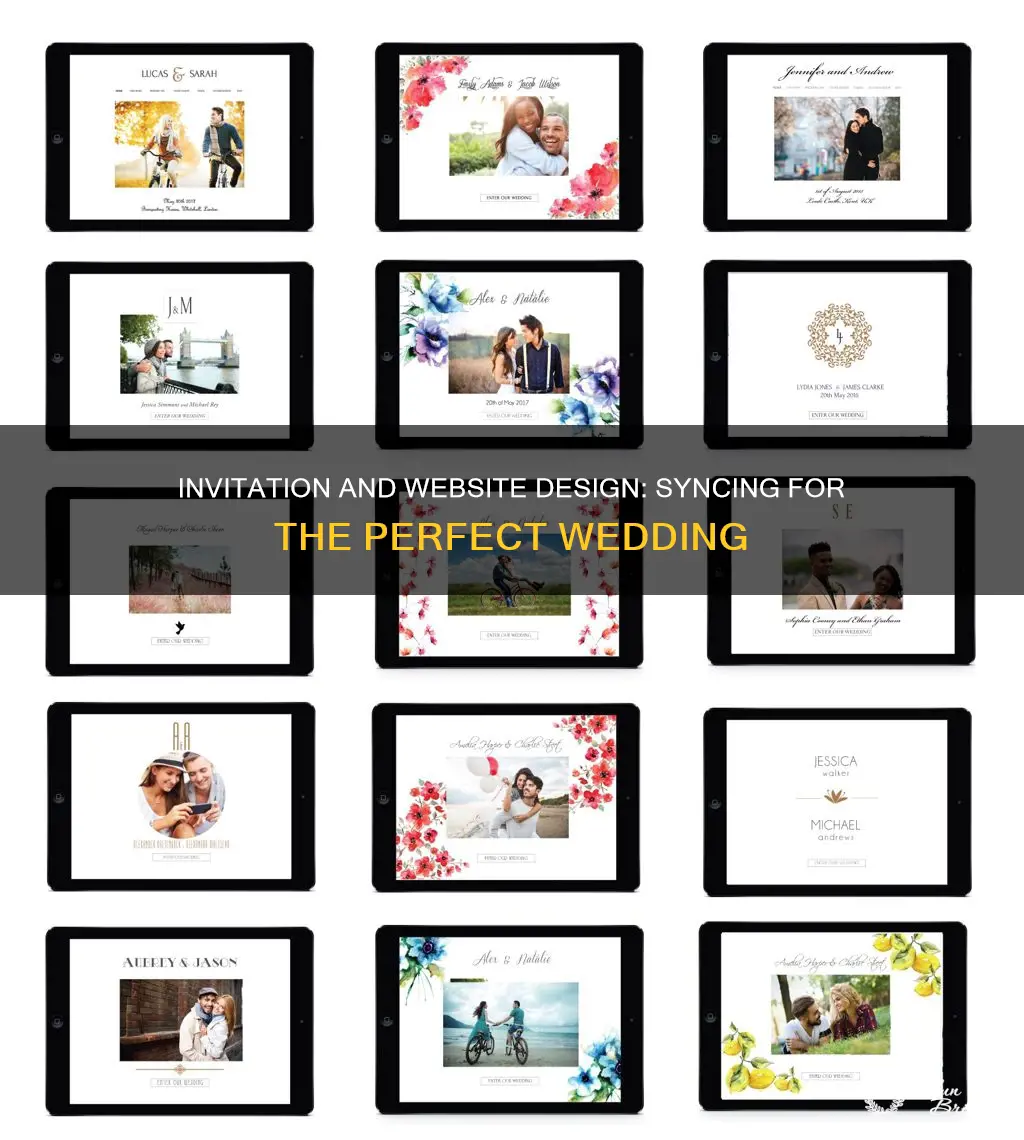 do wedding invitations have match the website