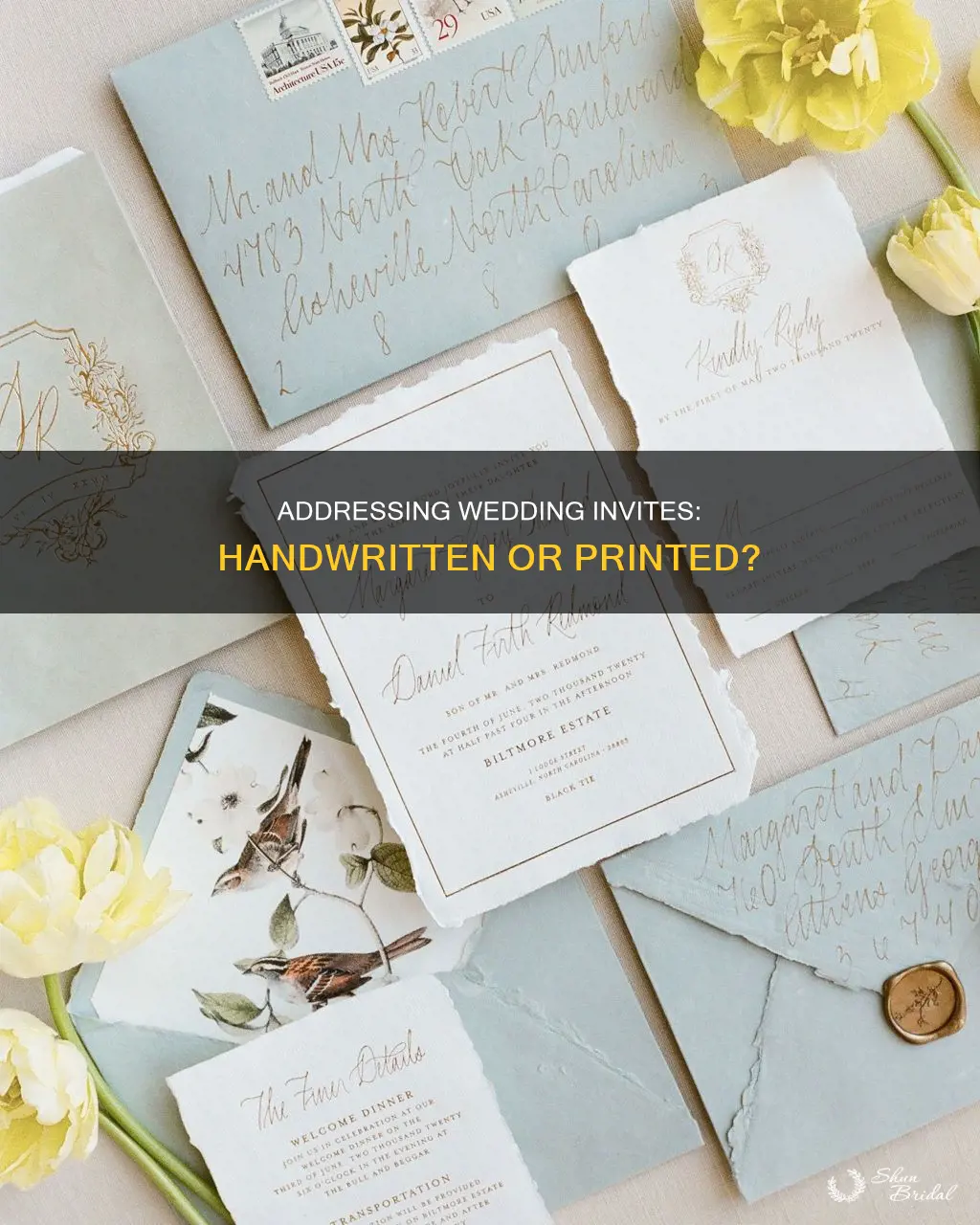 do wedding invitations have to be hand addressed