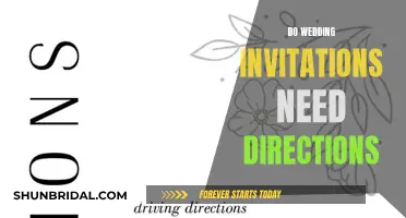 Wedding Invites: Include Directions or Not?