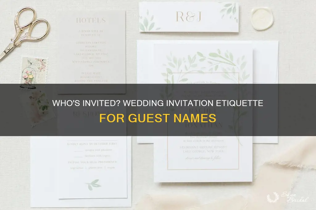 do wedding invitations specify guests