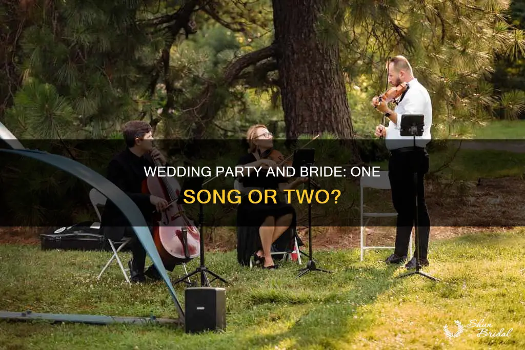 do wedding party and bride walk down to same song