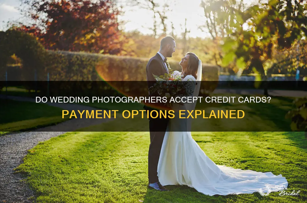 do wedding photographers accept credit cards