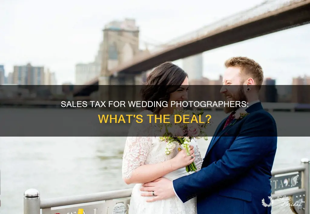 do wedding photographers charge sales tax