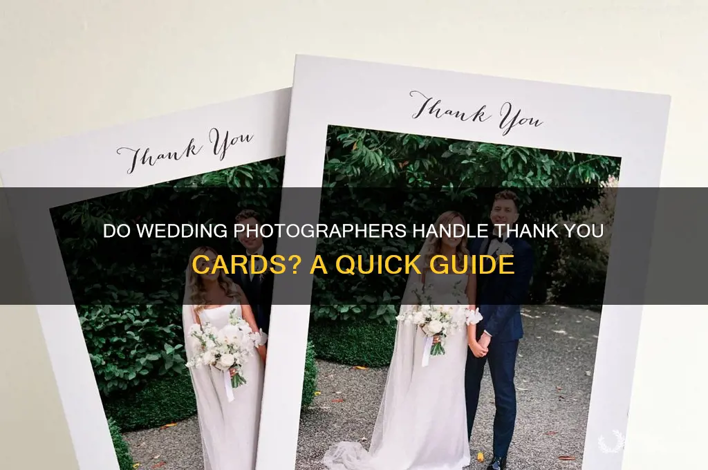 do wedding photographers do thank you cards
