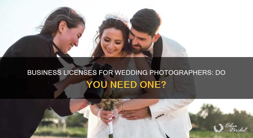 do wedding photographers need a business license
