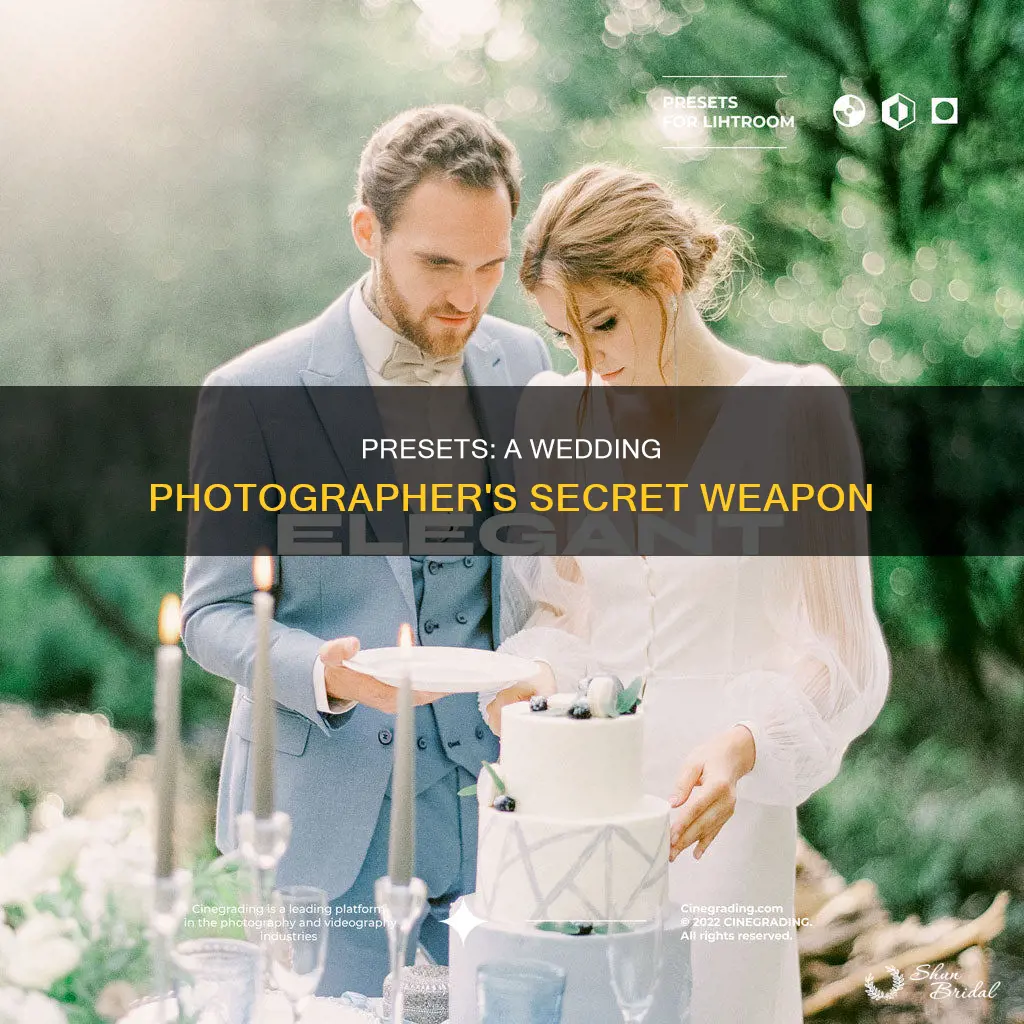 do wedding photographers use presets