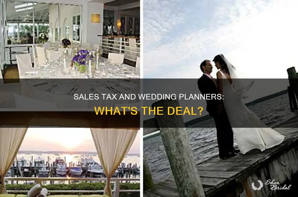 do wedding planners charge sales tax