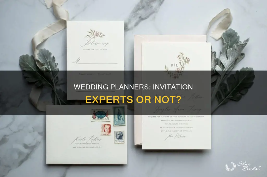 do wedding planners do inviations