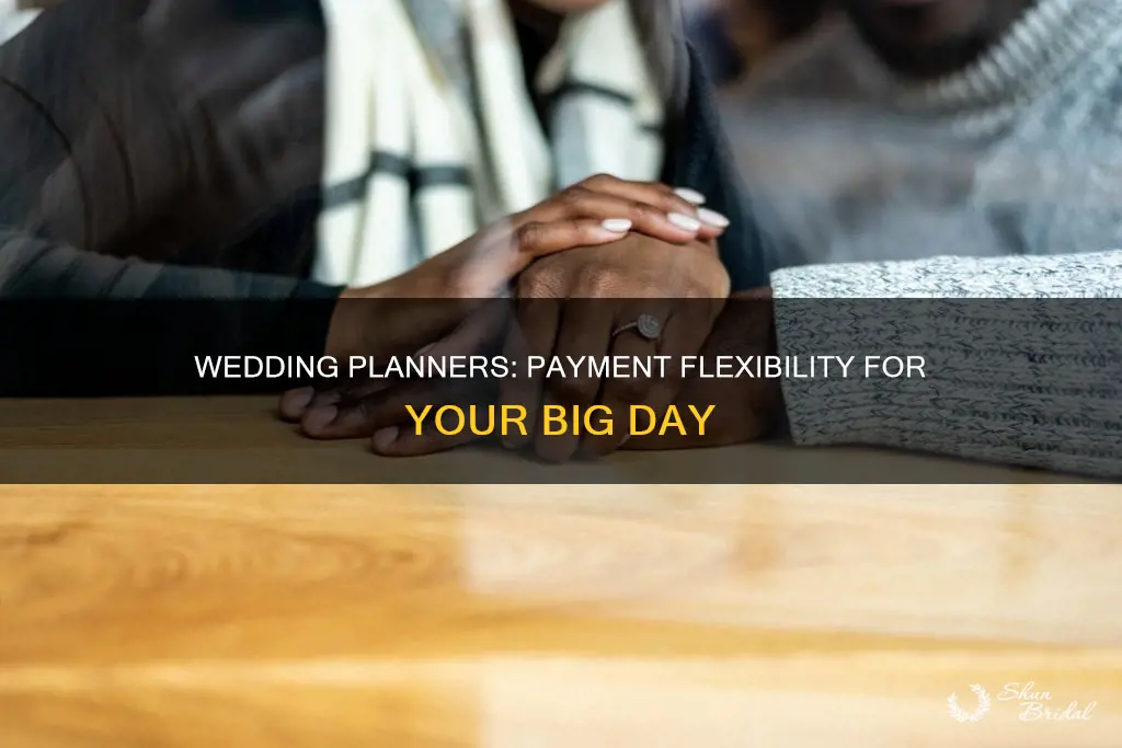 do wedding planners have payment plans