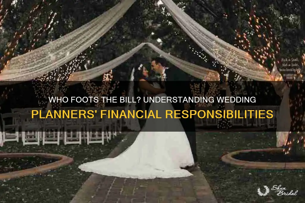 do wedding planners pay for anything