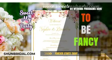 Wedding Programs: Fancy or Functional?
