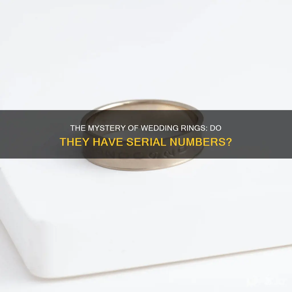 do wedding rings have serial numbers