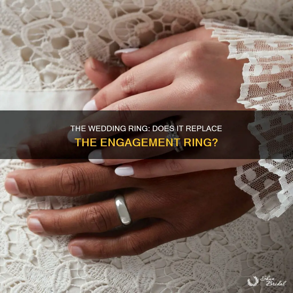 do wedding rings replace engagement rings