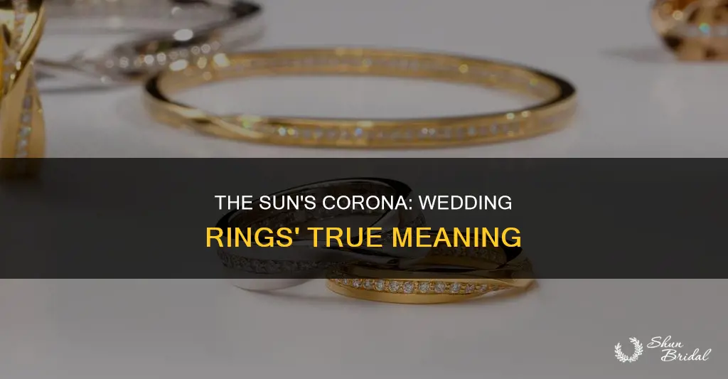 do wedding rings represent the corona of the sun