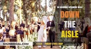 Wedding Speakers: Aisle Walk, Yes or No?