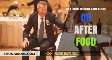 Wedding Speech Timing: Before or After the Meal?