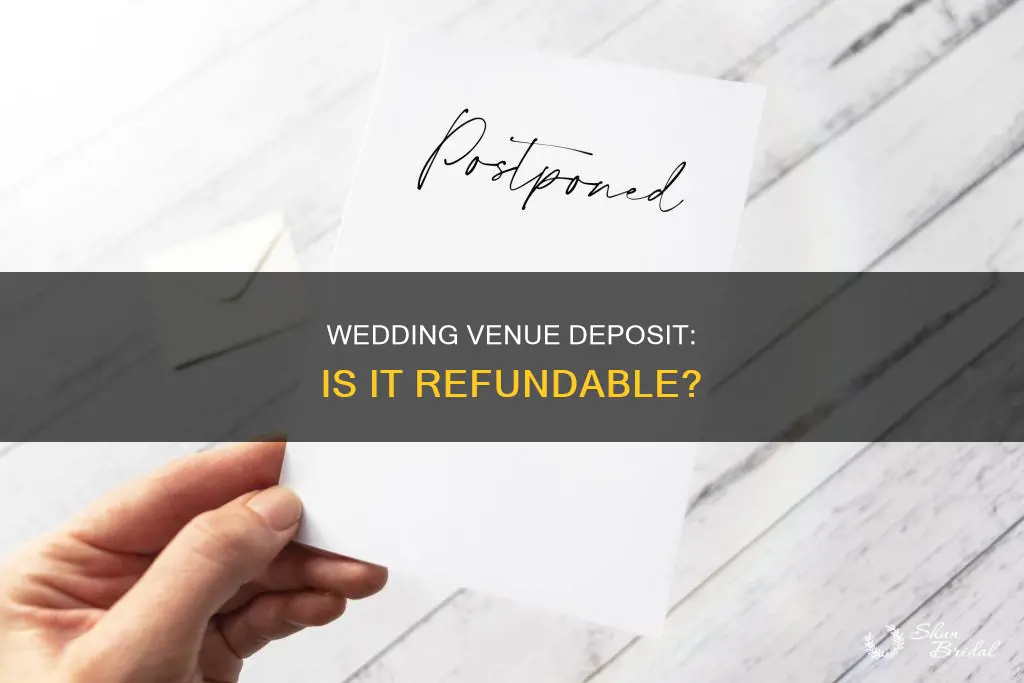 do wedding venues have to return deposits